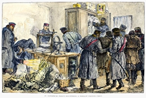 RUSSIA: NIHILISTS, 1887. Police in St. Petersurg, Russia RUSSIA: NIHILISTS, 1887. Police in St. Petersurg, Russia