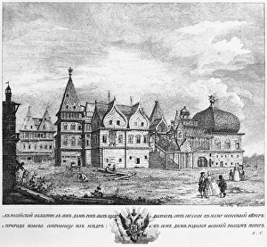 RUSSIA: WOODEN PALACE. Wooden palace at Kolomenskoye, Russia, used as a summer house by Russian Tsars from Ivan Kalita RUSSIA: WOODEN PALACE. Wooden palace at Kolomenskoye, Russia, used as a summer house by Russian Tsars from Ivan Kalita
