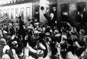 Print of Lenin at Finland Station, 1917