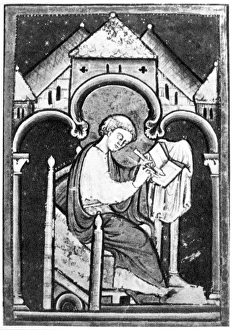 SAINT BEDE (673-735). English scholar, historian and theologian known as the Venerable SAINT BEDE (673-735). English scholar, historian and theologian known as the Venerable
