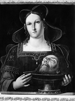 SALOME & JOHN THE BAPTIST. Salome with the head of St. John the Baptist. Oil on canvas SALOME & JOHN THE BAPTIST. Salome with the head of St. John the Baptist. Oil on canvas