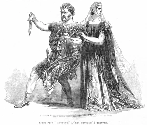 Macbeth Print, 1845 Line Engraving