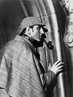 SHERLOCK HOLMES. Basil Rathbone (1892-1967). English actor. In the role of Sherlock Holmes SHERLOCK HOLMES. Basil Rathbone (1892-1967). English actor. In the role of Sherlock Holmes