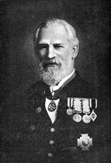 SIR WILLIAM HENRY FLOWER (1831-1899). English zoologist. Photographed c1898 SIR WILLIAM HENRY FLOWER (1831-1899). English zoologist. Photographed c1898