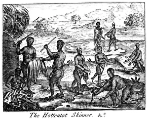SOUTH AFRICA: HOTTENTOT. The Hottentot Skinner. Khoikhoi (Hottentot SOUTH AFRICA: HOTTENTOT. The Hottentot Skinner. Khoikhoi (Hottentot
