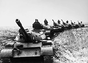 Soviet tanks during a tactical exercise, 2 July 1978 Soviet tanks during a tactical exercise, 2 July 1978