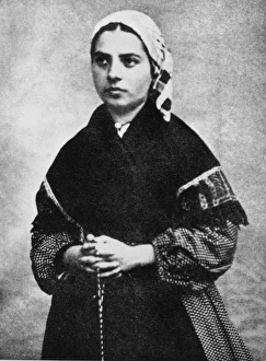 ST. BERNADETTE OF LOURDES (1844-1879). Nee Marie-Bernarde Soubirous ST. BERNADETTE OF LOURDES (1844-1879). Nee Marie-Bernarde Soubirous