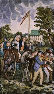 John Trumbull Artwork Prints: STAMP AGENT: TAR & FEATHER