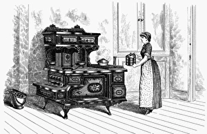 STOVE, 1875. American patent portable range, 1875 STOVE, 1875. American patent portable range, 1875