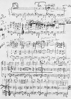 STRAVINKSY: RITE OF SPRING. The last page of the score of the Rite of Spring STRAVINKSY: RITE OF SPRING. The last page of the score of the Rite of Spring
