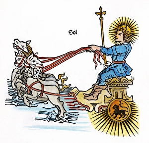 SUN GOD HELIOS, OR SOL. Representation of the Sun God, Helios or Sol SUN GOD HELIOS, OR SOL. Representation of the Sun God, Helios or Sol