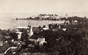 TAHITI: PAPEETE, c1890. View of Papeete, the capital of French Polynesia on the island of Tahiti TAHITI: PAPEETE, c1890. View of Papeete, the capital of French Polynesia on the island of Tahiti