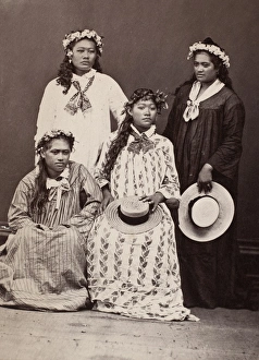 TAHITI: WOMEN, c1890. Photograph, c1890 TAHITI: WOMEN, c1890. Photograph, c1890