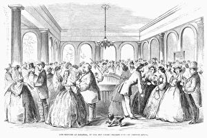 Taking the waters and socializing at Saratoga Springs, New York Taking the waters and socializing at Saratoga Springs, New York