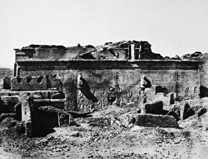 TEMPLE OF HATHOR, 1850. The Temple of Hathor at Dendera TEMPLE OF HATHOR, 1850. The Temple of Hathor at Dendera