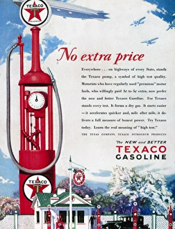 TEXACO ADVERTISEMENT, 1929. American magazine advertisement for Texaco gasoline, 1929 TEXACO ADVERTISEMENT, 1929. American magazine advertisement for Texaco gasoline, 1929