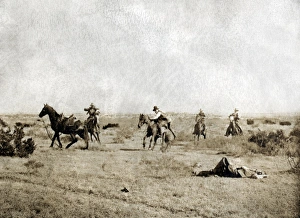 Old West Photographs Prints: TEXAS: COWBOYS, c1908