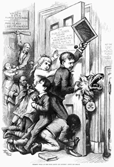 TILDEN: CARTOON, 1876. Tildens Wolf at the Door, Gaunt and Hungry. Do Not Let Him In TILDEN: CARTOON, 1876. Tildens Wolf at the Door, Gaunt and Hungry. Do Not Let Him In