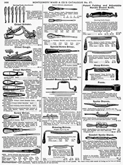 TOOL ADVERTISEMENT, 1895. From the Montgomery Ward & Co. catalogue of 1895 TOOL ADVERTISEMENT, 1895. From the Montgomery Ward & Co. catalogue of 1895