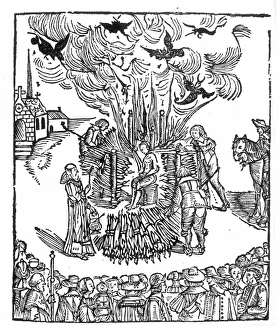 URBAIN GRANDIER (1590-1634). French priest. The public burning of Grandier in Loudun, France, Aug URBAIN GRANDIER (1590-1634). French priest. The public burning of Grandier in Loudun, France, Aug