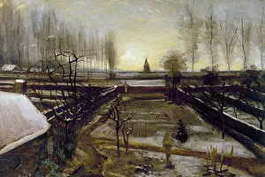 VAN GOGH: NEUNEN, 1885. Garden of the Rectory at Nuenen, Netherlands VAN GOGH: NEUNEN, 1885. Garden of the Rectory at Nuenen, Netherlands