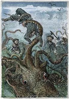 VERNE: 20, 000 LEAGUES. Only one of its arms wriggled in the air, brandishing the VERNE: 20, 000 LEAGUES. Only one of its arms wriggled in the air, brandishing the