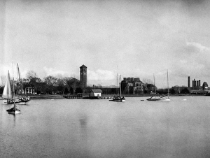 VIRGINIA: HAMPTON ROADS. The harbor at Hampton Roads, Virginia, looking toward VIRGINIA: HAMPTON ROADS. The harbor at Hampton Roads, Virginia, looking toward