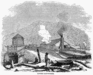 VIRGINIA: SALT MINE, 1857. Salt mine at Saltville, Virginia VIRGINIA: SALT MINE, 1857. Salt mine at Saltville, Virginia