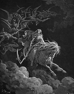 VISION OF DEATH. Vision of Death (on a pale horse), Revelation 6:8 VISION OF DEATH. Vision of Death (on a pale horse), Revelation 6:8