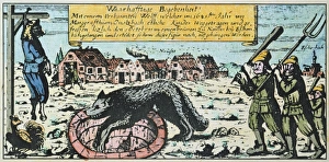 WEREWOLF OF ESCHENBACH trapped in well, Germany; an effigy of the werewolf, clothed as a man WEREWOLF OF ESCHENBACH trapped in well, Germany; an effigy of the werewolf, clothed as a man