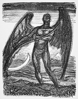 WORLD WAR I: CARTOON, 1915. The Reaper. American cartoon, 1915, by Boardman Robinson WORLD WAR I: CARTOON, 1915. The Reaper. American cartoon, 1915, by Boardman Robinson