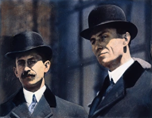 WRIGHT BROTHERS. Orville (left) (1871-1948) and Wilbur Wright (1867-1912) WRIGHT BROTHERS. Orville (left) (1871-1948) and Wilbur Wright (1867-1912)