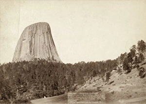 WYOMING: DEVIL'S TOWER. A view of Devils Tower in Wyoming. Photograph by John C WYOMING: DEVIL'S TOWER. A view of Devils Tower in Wyoming. Photograph by John C
