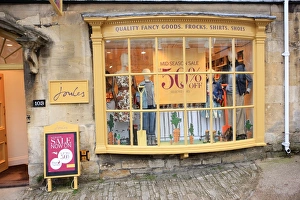 Burford High Street Shop Window Print