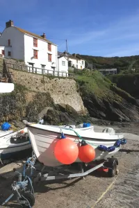 Fishing Boats In Harbour Prints: Portloe
