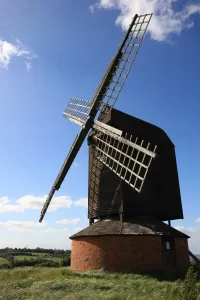 17th Century Post Mill Print
