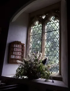 WIndows Prints: Farnborough Church Window Print