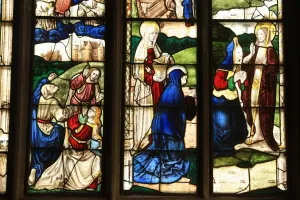 WIndows Prints: Fairford Church Stained Glass Print