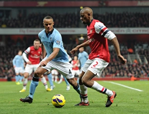 Abou Diaby (Arsenal) Vincent Kompany (Man City). Arsenal 0:2 Manchester City. Barclays Abou Diaby (Arsenal) Vincent Kompany (Man City). Arsenal 0:2 Manchester City. Barclays