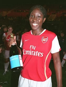 Images Dated 7th September 2006: Anita Asante (Arsenal Ladies) celebrates at the end of the match
