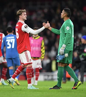 Arsenal vs PSV Eindhoven: Rob Holding's Handshake After UEFA Europa League Clash (2022-23)