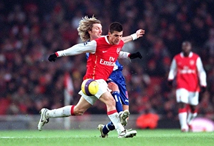 Cesc Fabregas (Arsenal) Robbie Savage (Blackburn) Cesc Fabregas (Arsenal) Robbie Savage (Blackburn)
