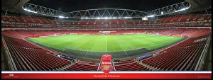 Emirates Stadium Halfway At Night Framed Panoramic Emirates Stadium Halfway At Night Framed Panoramic
