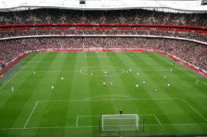 North London Derby Prints: Action during the match
