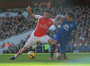 Olivier Giroud (Arsenal) Phil Jagielka (Everton). Arsenal 2:0 Everton Olivier Giroud (Arsenal) Phil Jagielka (Everton). Arsenal 2:0 Everton