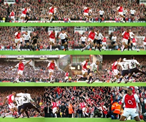 Thierry Henry breaks past Matthew Etherington on his way to scoring the 1st Arsenal goal Thierry Henry breaks past Matthew Etherington on his way to scoring the 1st Arsenal goal