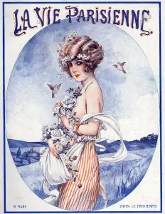 1920s French Print of La Vie Parisienne Spring Issue
