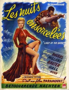 Ginger Rogers Prints: 1940s France Lady In The Dark Print
