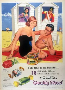 1950s UK Mackintosh's Quality Street Chocolate Print