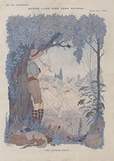 Vintage Garden Scene Prints: 30586599